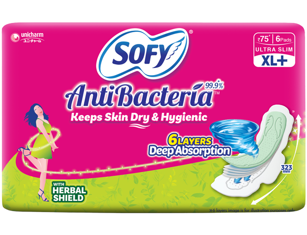 Sofy AntiBacteria Super XL+ 6 Pads